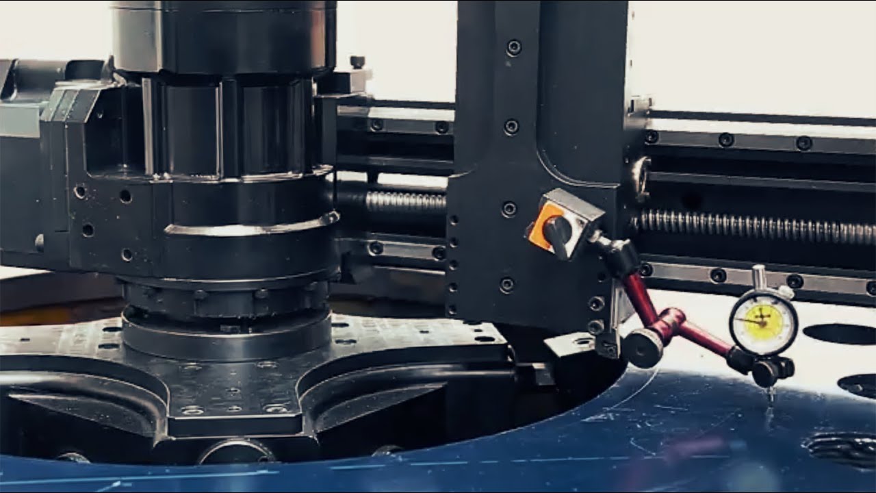 FDG1000 flange facing machine setup demo - YouTube