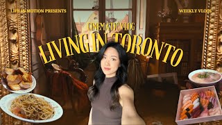 CINEMATIC VLOG | living in Toronto | movie night, art gallery, pasta for two, puppysitting, Beijing