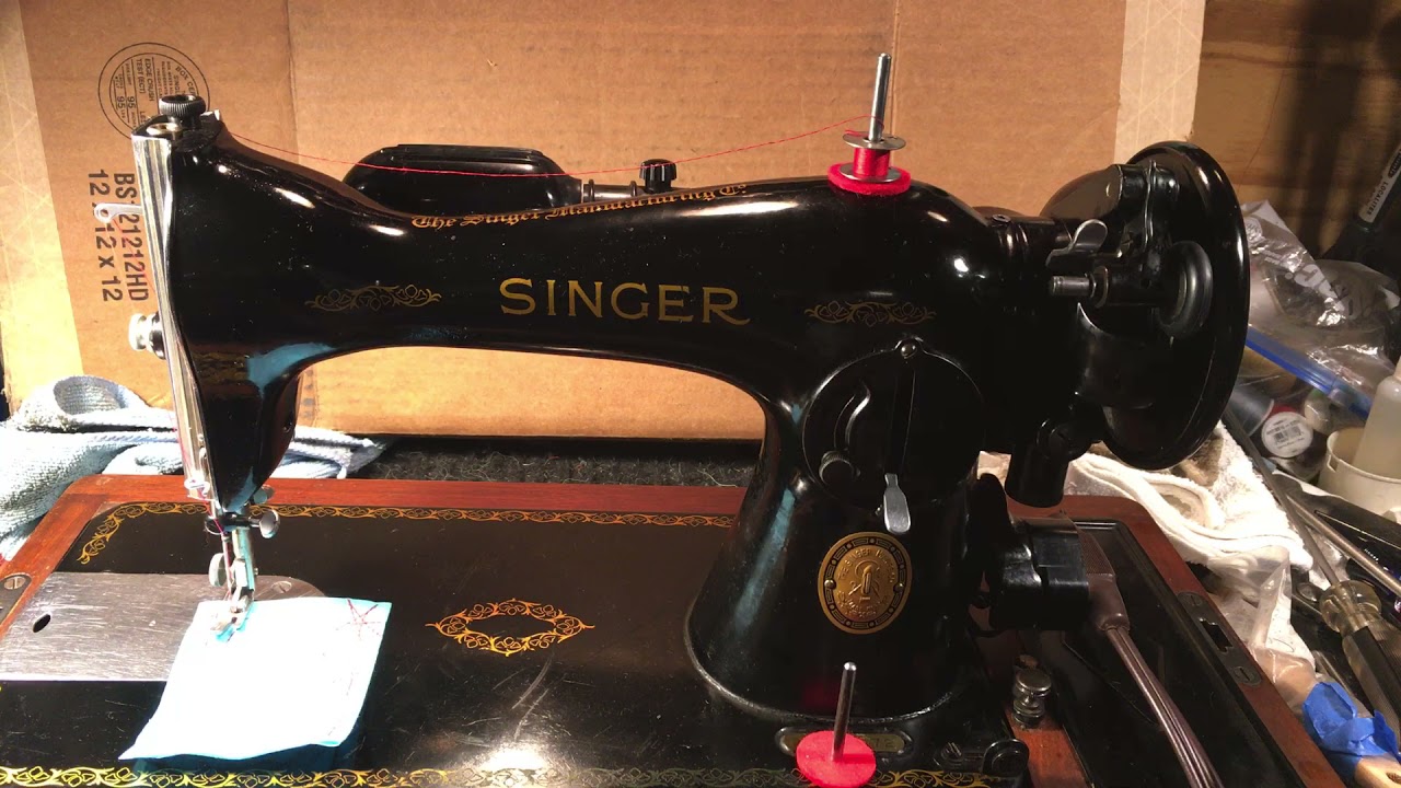 How to fix Singer 15-91 don’t lube the motor you’ll burn it out. Rewired and working fine (video 90)