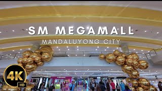 SM MEGAMALL MANDALUYONG CITY PHILIPPINES | Walking Tour 4K