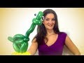 LONG NECK DINOSAUR Balloon Animal Tutorial - Learn Balloon Animals with Holly!