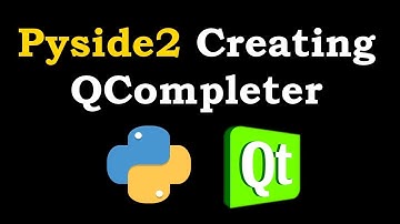 Python Create QCompleter GUI With Pyside2