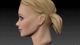 Female Head - Ponytail
