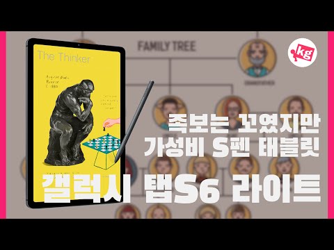   족보는 꼬였지만 가성비 S펜 태블릿 갤럭시 탭S6 라이트 개봉기 4K