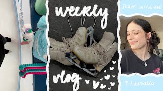 weekly vlog | skating, acnh, hockey games | mads skates🍒