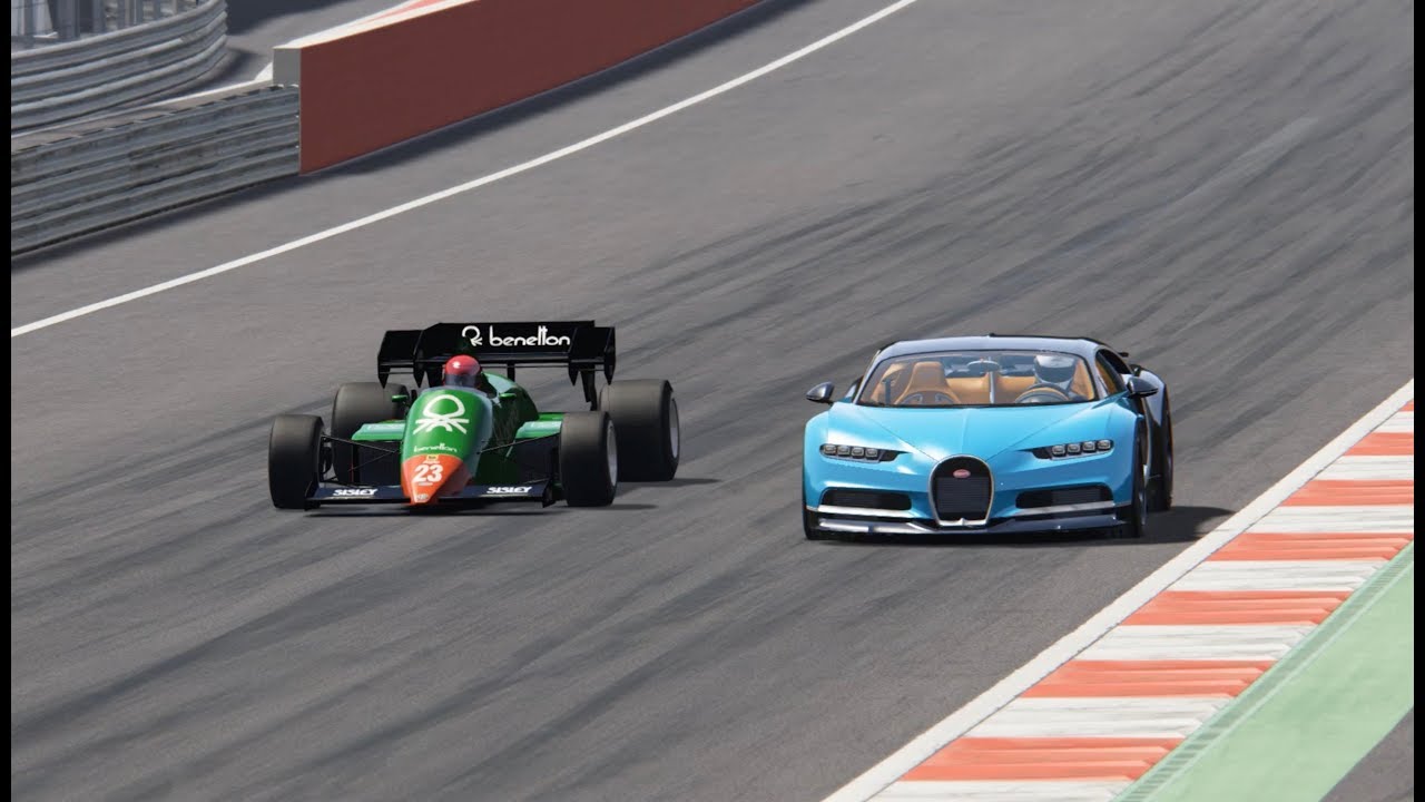 Bugatti Chiron Vs Benetton F1 1984 Red Bull Ring Youtube