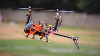 How to make a flying HELICOPTER - Homemade helicopter