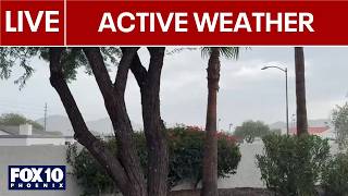 🔴LIVE: Active monsoon moving across Phoenix area, bringing rain and gusty winds | FOX 10 Phoenix