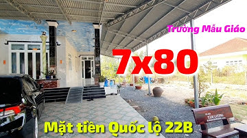 Bán đất 7x80 mặt tiền Quốc lộ 22B kế Chợ Cẩm An Gò Dầu Tây Ninh giá 2 tỷ 660 triệu cách TPHCM 60km