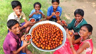 GULAB JAMUN RECIPE | Instant Gulab Jamun Making | Tasty Gulab Jamun | Village Fun Cooking