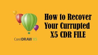 How to recover currupted cdr file.
