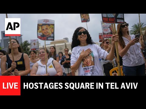 LIVE: Hostages Square in Tel Aviv after Israel and Hamas agree to pause fighting in Gaza