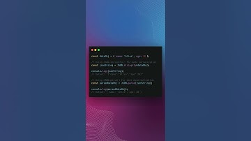 JavaScript Shortcuts - Data Serialization with JSON.stringify() and JSON.parse()