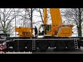 Soeren66 - LIEBHERR LTM 1450-8.1 von Knaack beim Kranabbau und Abrüsten, Teil 2