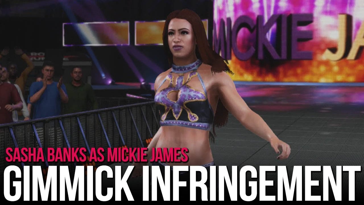 WWE 2K18 Gimmick Infringement Sasha Banks As Mickie James YouTube