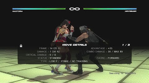 DOA5LR tech: Naotora Pseudo tech setup.