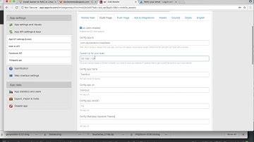Setup your new app in Docker container