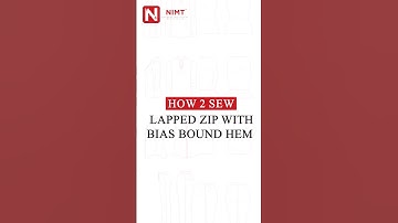 Sew Lapped Zip with Bias Bound Hem   #lappedzip  #sewing #patternmaking  #fashionhaul  #nimt