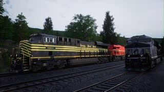 Train Sim World 5 Norfolk Southern GE ES44AC Horseshoe Curve, Gathering Gondolas PS5 Gameplay