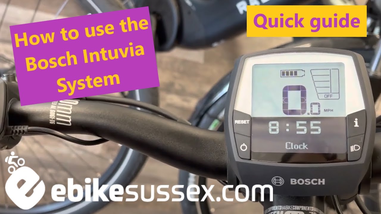 In depth Walkthrough for Bosch Intuvia System by Richard at eBike Sussex -  YouTube