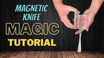 Magic Card Trick Tutorial - Magnetic Knife