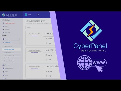 7. Dominios y subdominios adicionales en CyberPanel