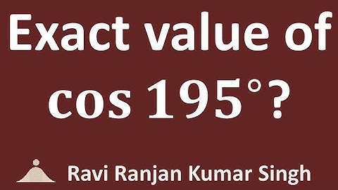 cos 195
