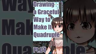 ▶Live Drawing◀ Pt.04 Graceful Way to Make It Quadruple #shorts