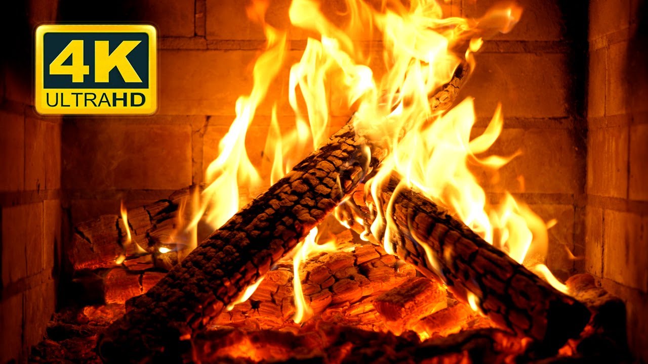 🔥 Cozy Fireplace 4K (12 HOURS). Fireplace Ambience with Crackling Fire
