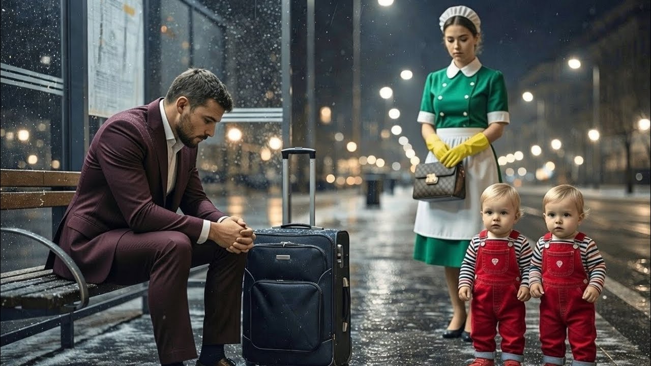 MILLONARIO FUE ECHADO DE CASA POR SER ESTÉRIL — LA NIÑERA Y SUS GEMELOS LE DIJO VEN CONMIGO