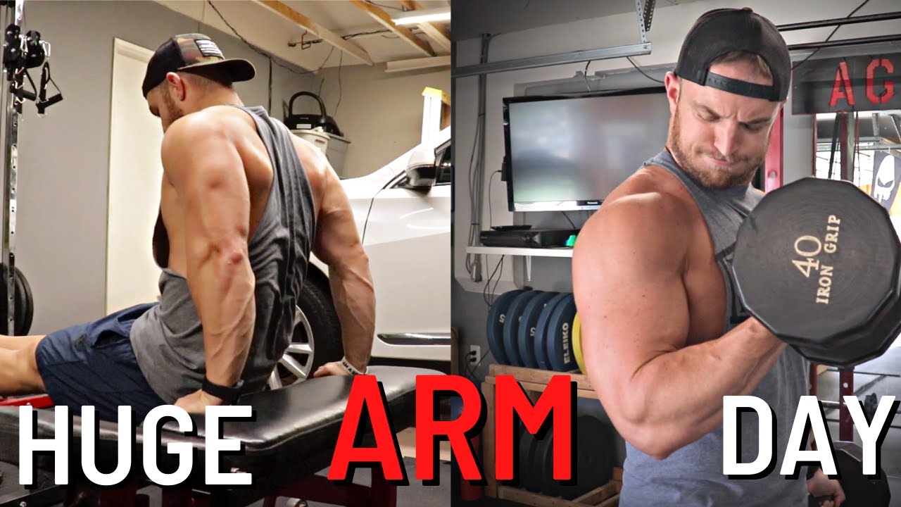 FULL BICEP & TRICEP WORKOUT | GARAGE GYM | - YouTube