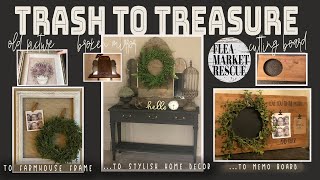 TRASH TO TREASURE DIY HOME DECORHOME DECOR MAKEOVERSTHRIFT STORE FLIPS