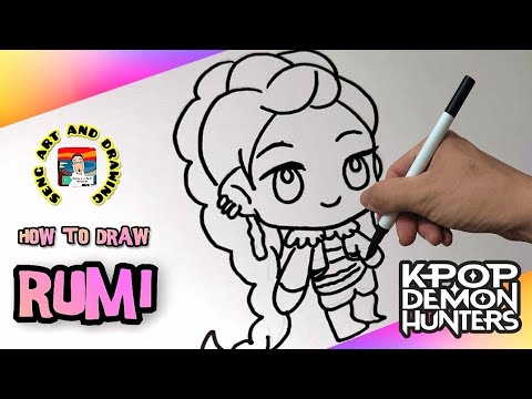 How to draw Rumi | KPOP Demon Hunters Drawing - YouTube