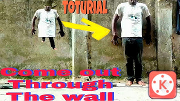 Come out through the wall | kinemaster toturial after effect kinemaster trick