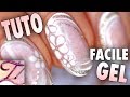 Tuto nail art en gel facile, idée Mariage