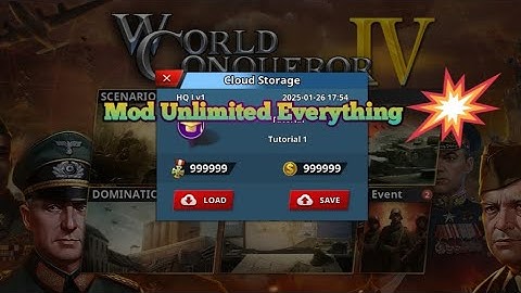 World Conqueror 4 Mod Unlimited Money And Everything On Official Using GameGuardian