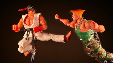 Ryu vs Guile (Street Fighter Stop Motion)
