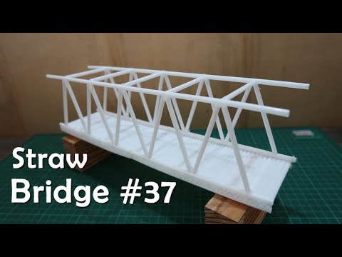 How to make a straw bridge #37