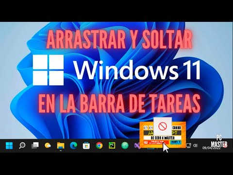 Recuperar ARRASTRAR y SOLTAR (drag and drop) de la BARRA de TAREAS de WINDOWS 11