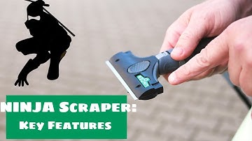 ErgoTec NINJA glass scraper: The best glass scraper for professionel window cleaners