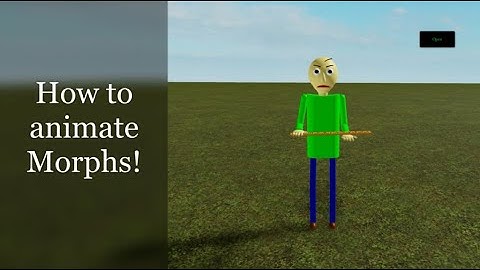 Roblox Studio: How to Animate Morphs! [ Easy ]