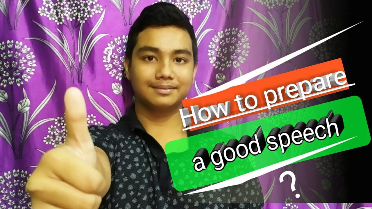 how to make a good speech youtube