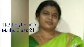 TRB Polytechnic Maths Major  Class 21