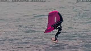Wind Surfer at Port Huron, on Mar 25th 2026
