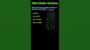 NDA 1 2023 Maths Solution || NDA Maths paper || Binary Numbers For NDA || NDA Maths Tricks