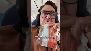 🥪 Behold: the mighty broodje kaas. 🇳🇱✈️🧀 We see @joeyjaq (IG) is very grateful! 💙 #KLM #Thanksgiving