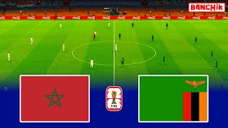 MOROCCO vs ZAMBIA - FIFA World Cup 2026 Qualifiers | Full Match All Goals | PES Gameplay PC