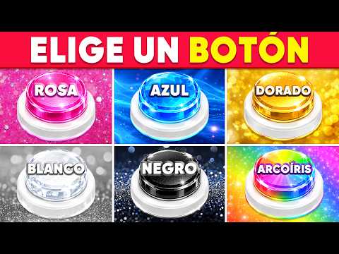 ¡Elige UN BOTÓN! ❤️ Rosa, 💙 Azul, 🟡 Dorado, ⚫ Negro, ⚪ Blanco o 🌈 ¡Arcoíris!
