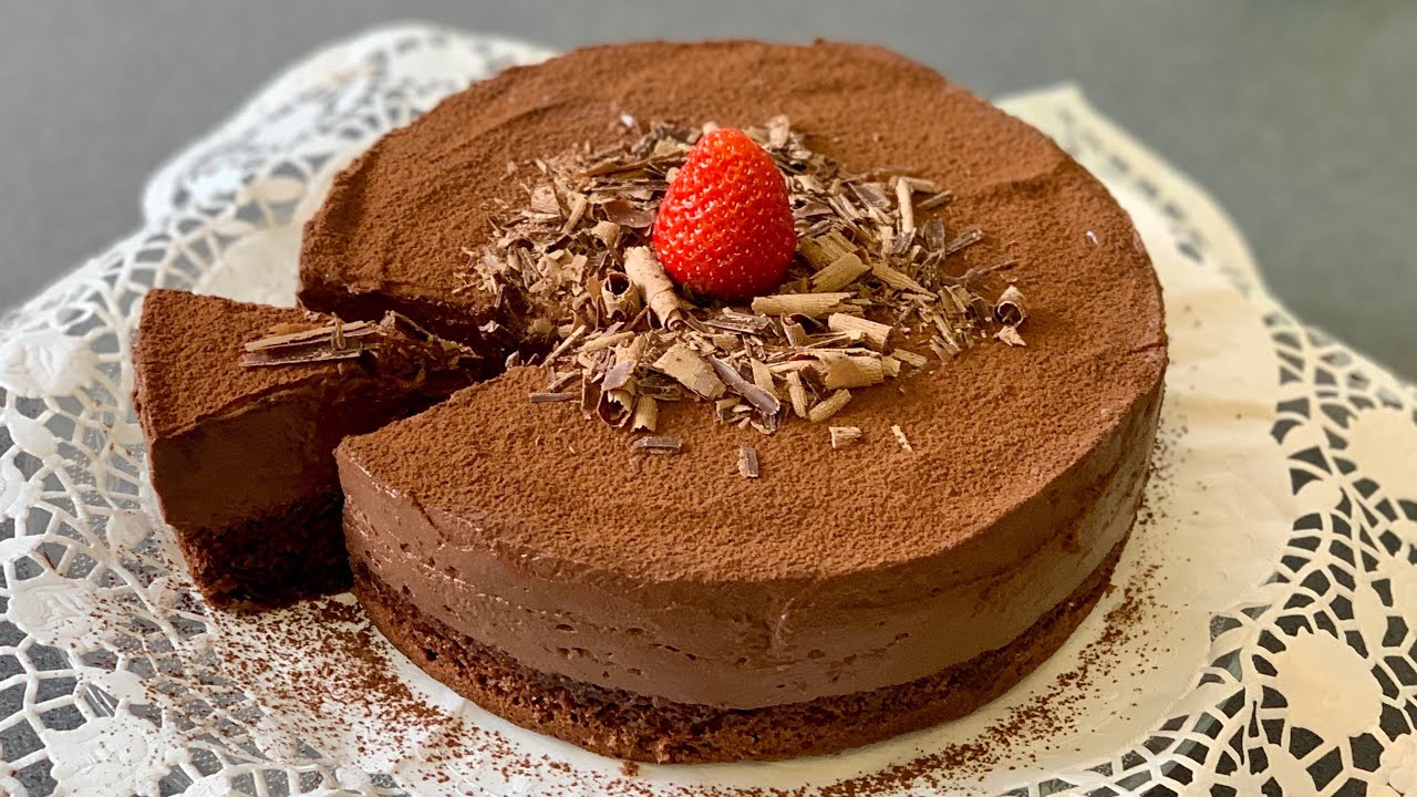 Mousse au chocolat Kuchen Rezept lecker und einfach - YouTube