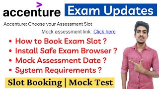 How to Book Accenture Exam Slot | Mock Test Date | Accenture Recruitment 2022 | Accenture Exam